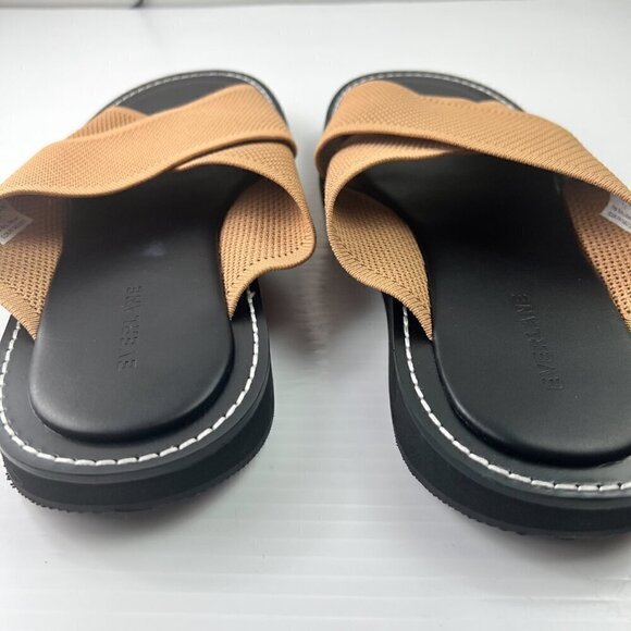 Everlane The ReKnit City Flatform Sandal Size 11 Tan Black - Picture 10 of 11